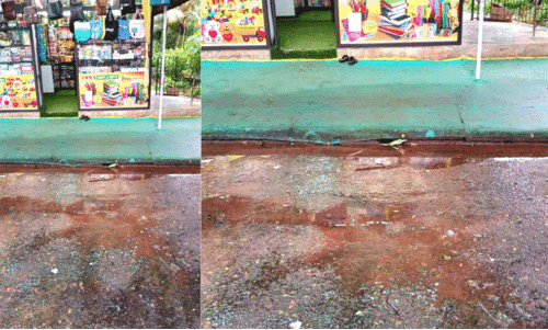 മാ​സ​ങ്ങ​ളാ​യി വെ​ള്ളം പാ​ഴാ​കു​ന്നു