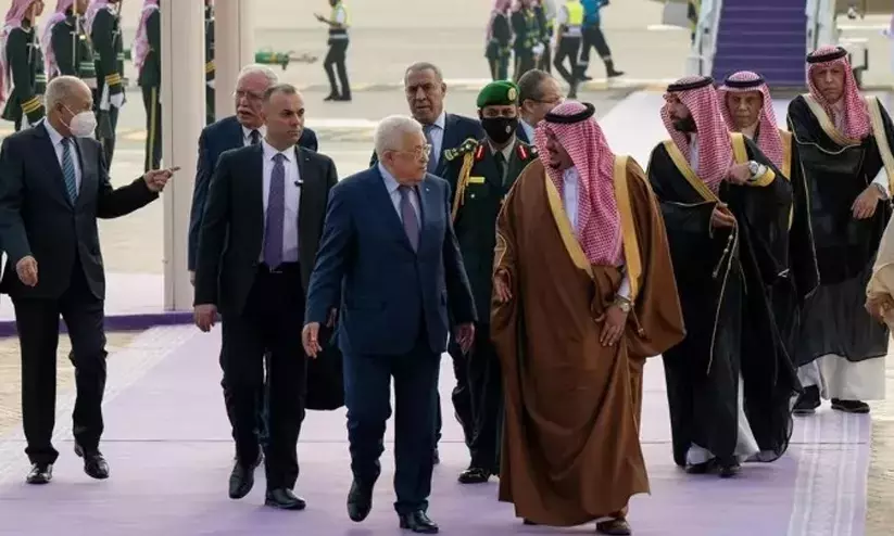 ഫലസ്​തീൻ പ്രസിഡൻറ്​ റിയാദിൽ; ഉന്നതരുമായി കൂടിക്കാഴ്ച നടത്തും