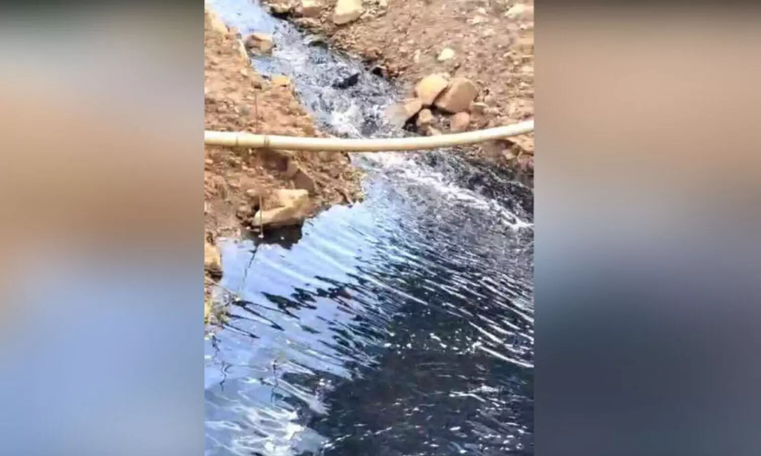 രാസമാലിന്യം നിറഞ്ഞ്​ മുവാറ്റുപുഴയാർ