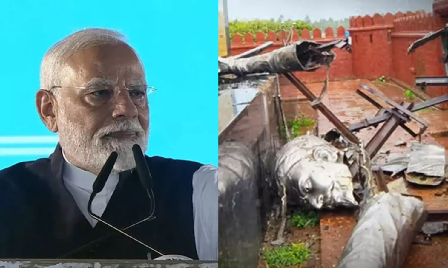 ‘തല കുനിച്ച് ക്ഷമ ചോദിക്കുന്നു’; ശിവാജി പ്രതിമ തകർന്നതിൽ മോദിയുടെ മാപ്പ്