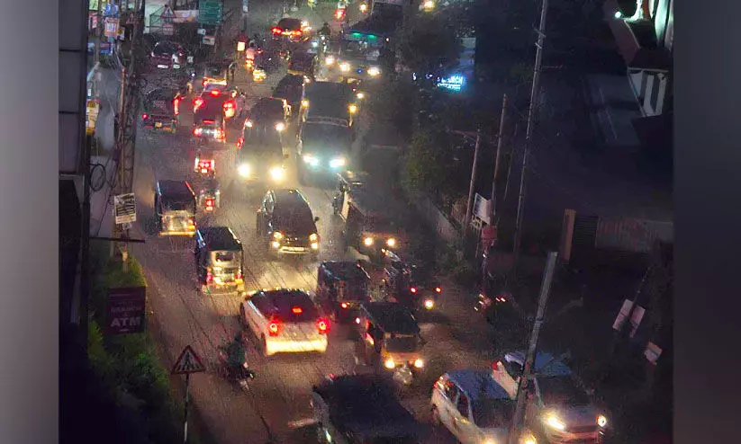 traffic block in tirur
