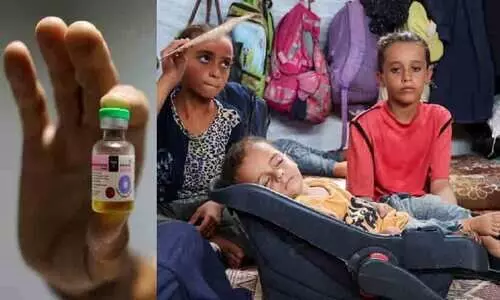 ഗസ്സയിൽ 1.26 ദശലക്ഷം ഡോസ് പോളിയോ വാക്സിൻ എത്തി; വിതരണം ഞായറാഴ്ച ആരംഭിക്കും