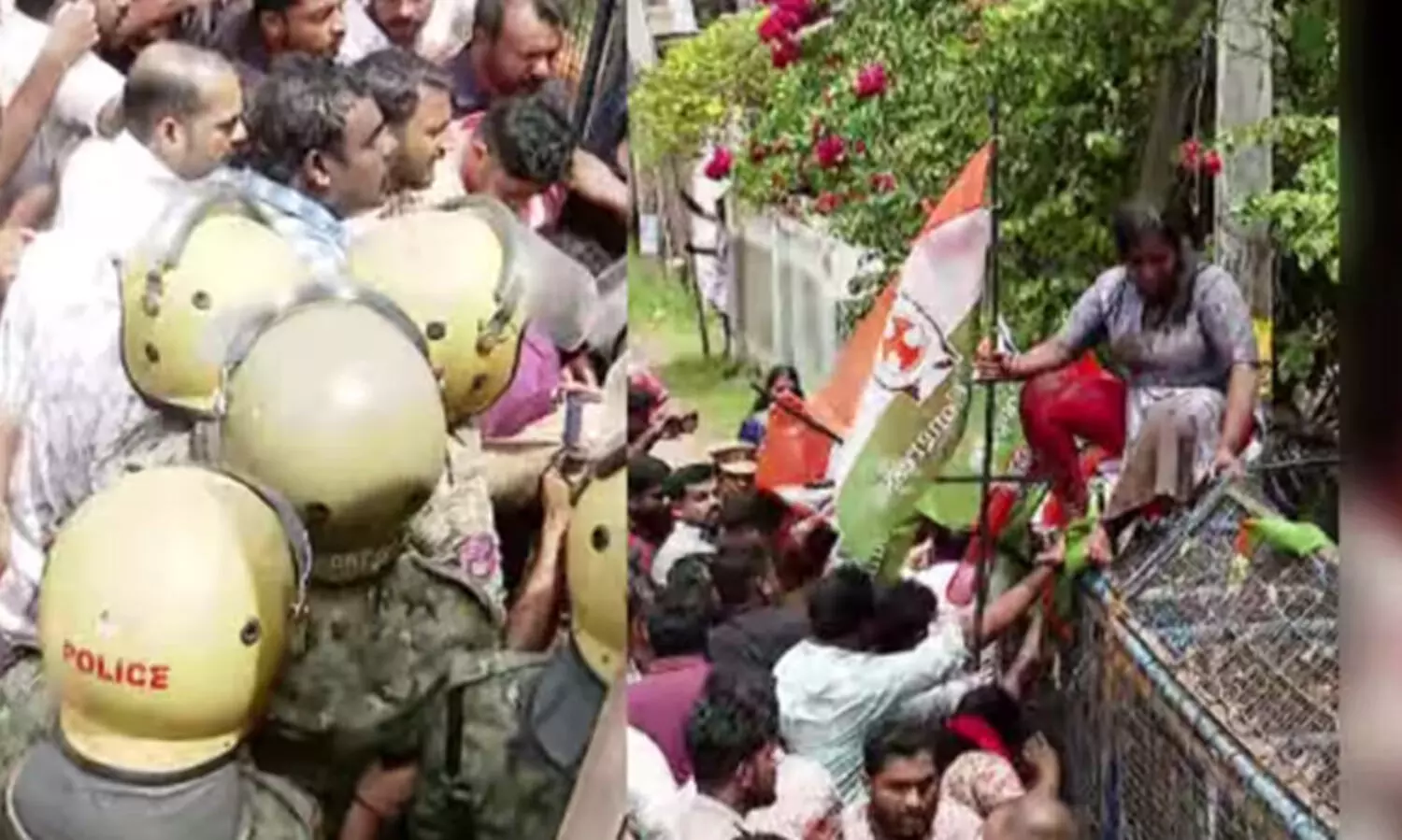 മുകേഷിന്‍റെ രാജി: യൂത്ത് കോൺഗ്രസ് മാർച്ചിൽ സംഘർഷം, നിരവധി പേര്‍ക്ക് പരിക്ക്