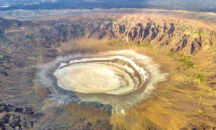 Al Wahbah crater in Saudi Arabia