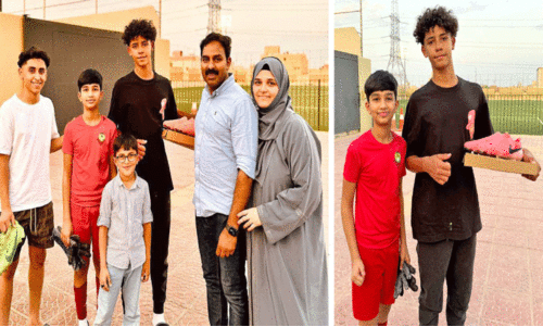 പാ​ങ്ങി​ലെ എ​ല​ഗ​ൻ​സി​ൽ​നി​ന്ന്​ സൗ​ദി​യി​ലെ അ​ൽ ന​സ്​​റി​ലേ​ക്ക്​; ക്രി​സ്​​റ്റ്യാ​നോ​യു​ടെ ക്ല​ബി​ൽ സെ​ല​ക്ഷ​ൻ കി​ട്ടി​യ ത്രി​ല്ലി​ൽ കു​ട്ടി ഗോ​ളി മു​ഹ​മ്മ​ദ്​ റാ​സി​ൻ