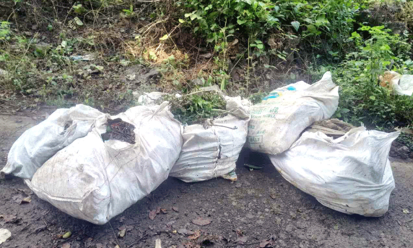 പ​ച്ച​ക്ക​റി മാ​ലി​ന്യം ത​ള്ളി; 10,000 രൂ​പ പി​ഴ