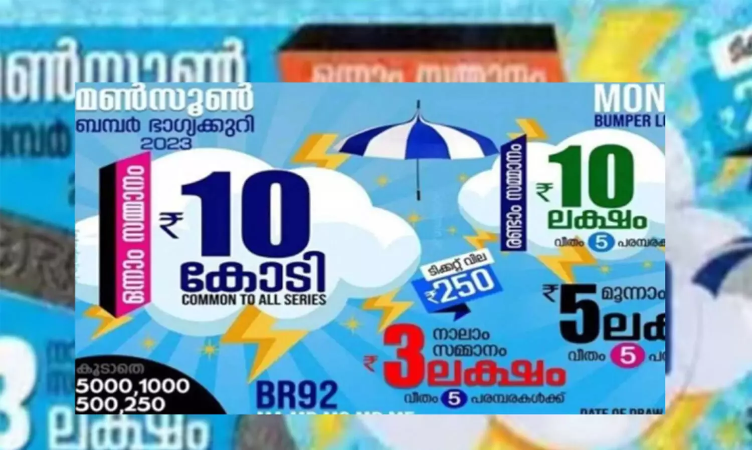 മണ്‍സൂണ്‍ ബമ്പറിന്റെ വ്യാജ ടിക്കറ്റുമായി ലോട്ടറി ഡയറക്ടറേറ്റില്‍ എത്തിയ തമിഴ്‌നാട് സ്വദേശി പിടിയില്‍