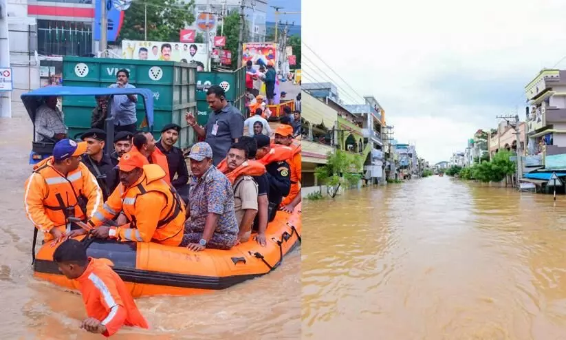 Andhra- Telangana flood Train Service
