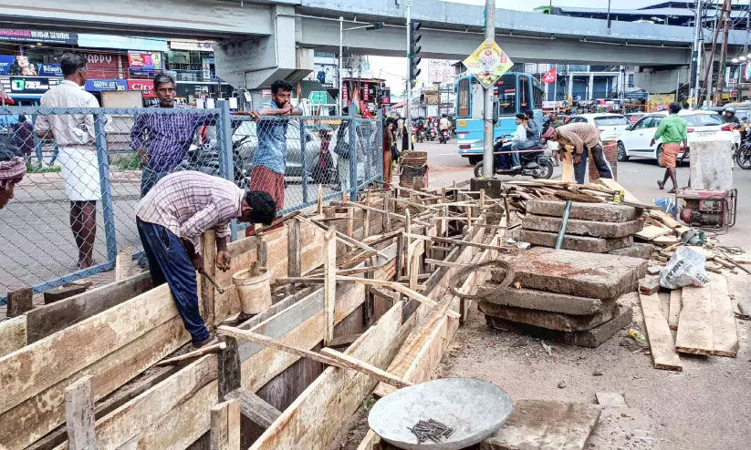 Edappal town drainage construction