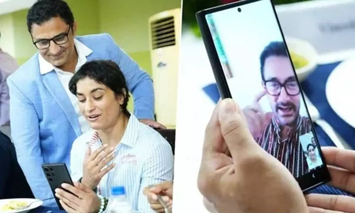 Aamir Khan video calls wrestler Vinesh Phogat, lauds her stupendous fight at Paris Olympics; fans ask about Dangal 2