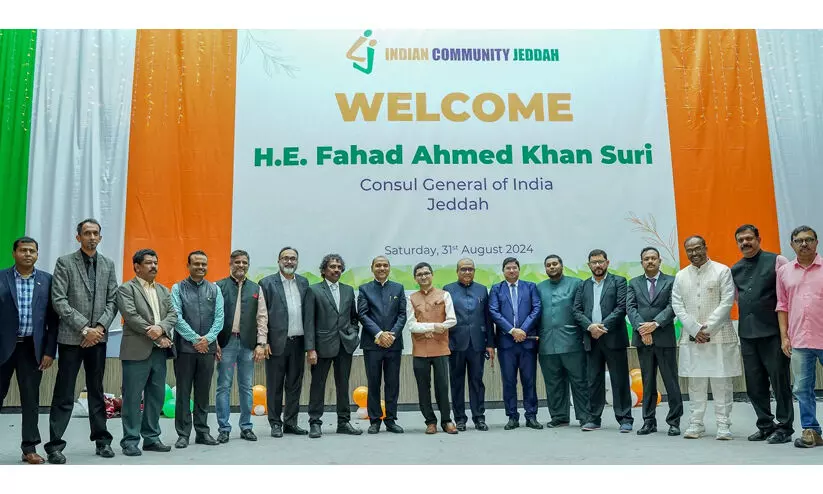 പുതിയ ഇന്ത്യൻ കോൺസൽ ജനറൽ ഫഹദ് അഹമ്മദ് ഖാൻ സൂരിക്ക് ജിദ്ദയിൽ ഊഷ്മള സ്വീകരണം