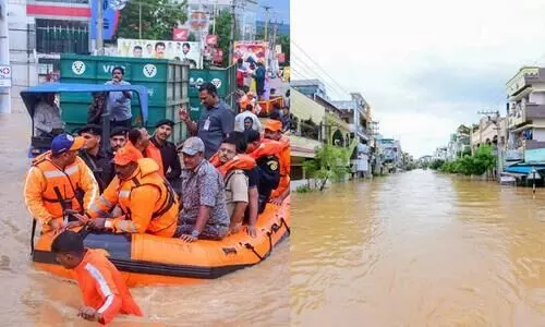 Andhra- Telangana flood Train Service