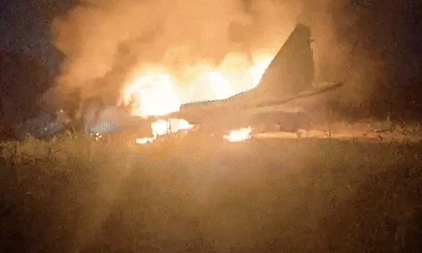 MiG-29 fighter jet crash