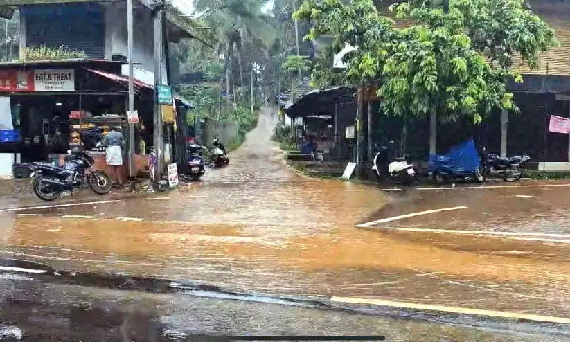 Water logging in roads Water logging in roads