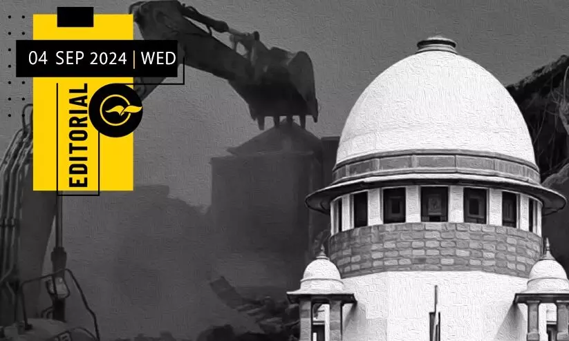 ബു​ൾ​ഡോ​സ​ർ രാ​ജി​നെ​തി​രെ വൈ​കി​യു​ദി​ച്ച നീ​തി