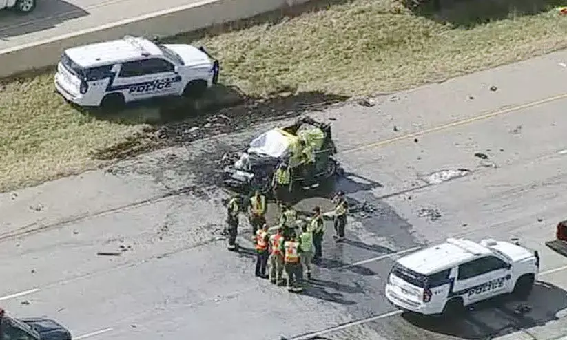 ട്രക്ക് കാറിന് പിന്നിലിടിച്ച് അമേരിക്കയിൽ നാല് ഇന്ത്യക്കാർ വെന്തുമരിച്ചു