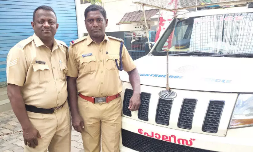 Control room police abhilash and arun