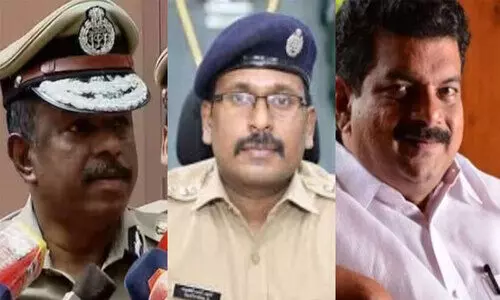 ADGP Ajith Kumar, SP Sujith Das, PV Anvar