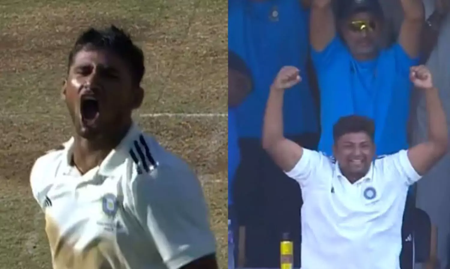 സെഞ്ച്വറി ആഘോഷമാക്കി മുഷീർ ഖാൻ; ഡ്രസ്സിങ് റൂമിൽ മതിമറന്നാഘോഷിച്ച് സർഫറാസ് -വിഡിയോ