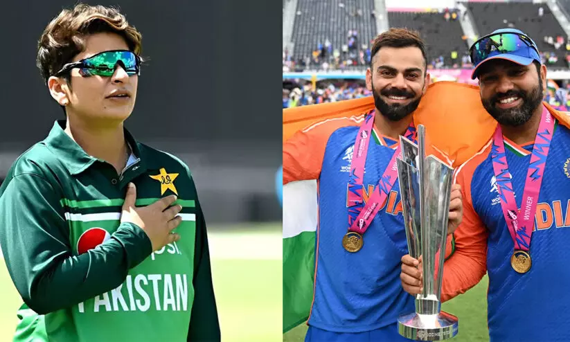 ഇന്ത്യൻ ക്രിക്കറ്റ് ടീമിന് ലോകകപ്പ് നേടി രണ്ട് മാസത്തിന് ശേഷം അഭിനന്ദനം; പാകിസ്താൻ മുൻ വനിത ക്യാപ്റ്റൻ ‘എയറിൽ’