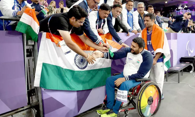 പാരാലിമ്പിക്സ്: ധരംബീറിന് റെക്കോഡോടെ സ്വർണം; ജൂഡോ വെങ്കലവുമായി ചരിത്രമെഴുതി കപിൽ പാർമർ പാരാലിമ്പിക്സ്: ധരംബീറിന് റെക്കോഡോടെ സ്വർണം; ജൂഡോ വെങ്കലവുമായി ചരിത്രമെഴുതി കപിൽ പാർമർ