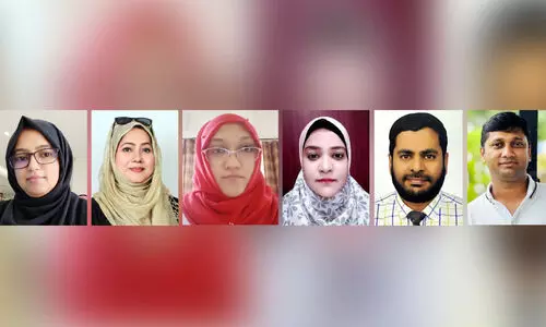 ഷ​ഹ​നാ​സ് അ​ബ്​​ദു​ൽ ജ​ലീ​ൽ, ഷ​ഹ്‌​സി​ൻ ഇ​റാം, ഡോ. ​സാ​ജി​ദ ഹു​സ്ന, ഡോ. ​സു​മ​യ്യ സം​ഗേ​ർ​സ്കോ​പ്, സ​യ്യി​ദ്​ സ​ഫ​ർ അ​ലി, പ്ര​ഷി​ൻ അ​ലി