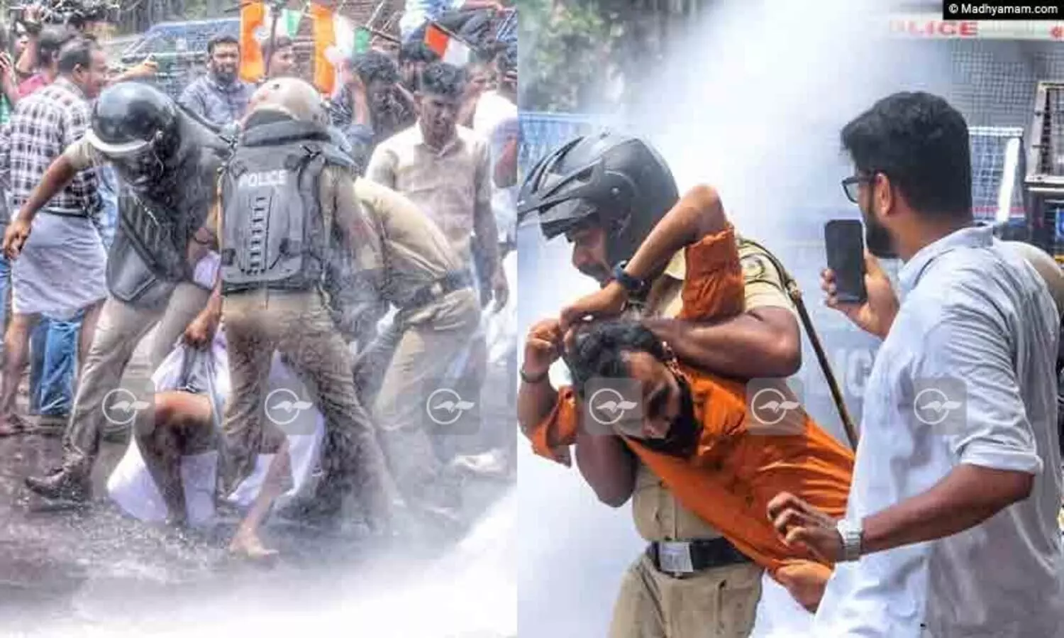 കണ്ണൂരിൽ യൂത്ത് കോൺ​ഗ്രസ്  മാർച്ചിൽ സംഘർഷം; പൊലീസ് ജലപീരങ്കി പ്രയോഗിച്ചു