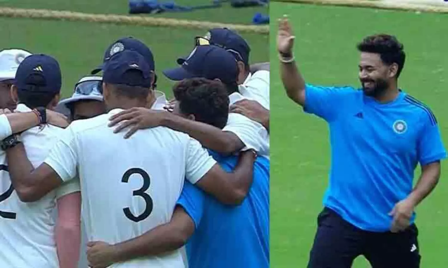 ഇയാളെന്താണ് ഇവിടെ? എതിർ ടീമിന്‍റെ ചർച്ചയിൽ പങ്കെടുത്ത് ഋഷഭ് പന്ത്; വീഡിയോ കാണാം