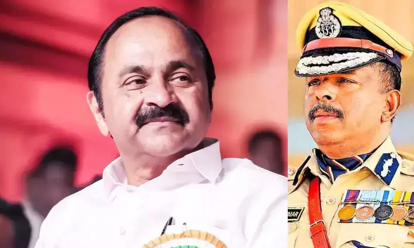 ADGP Ajith Kumar, VD Satheesan ADGP Ajith Kumar, VD Satheesan