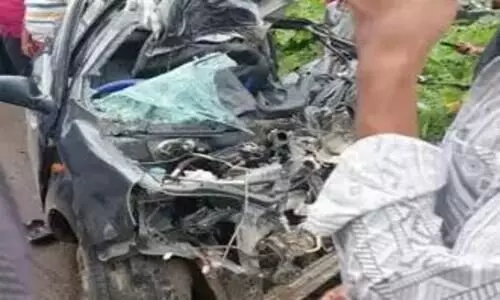 നവവധു വാഹന അപകടത്തിൽ മരിച്ചു; ഭർത്താവിന് ഗുരുതര പരിക്ക്