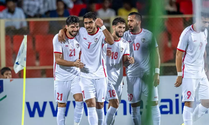 ഇന്റർ കോണ്ടിനന്റൽ കപ്പ് കിരീടം സിറിയക്ക്; ഇന്ത്യയെ വീഴ്ത്തിയത് 3-0ത്തിന് ഇന്റർ കോണ്ടിനന്റൽ കപ്പ് കിരീടം സിറിയക്ക്; ഇന്ത്യയെ വീഴ്ത്തിയത് 3-0ത്തിന്