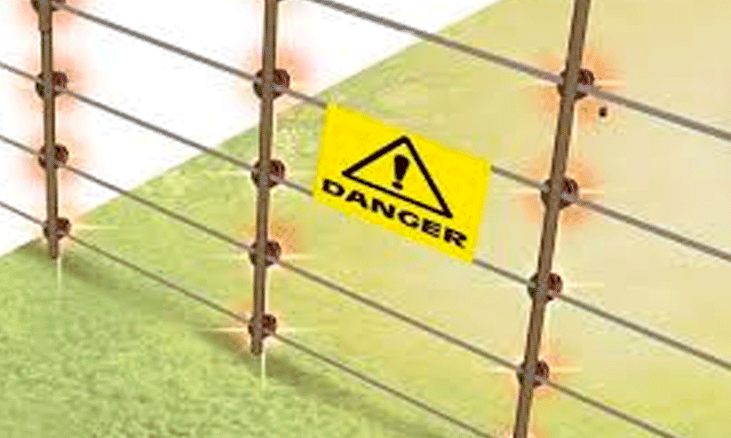 Illegal electric fence Illegal electric fence