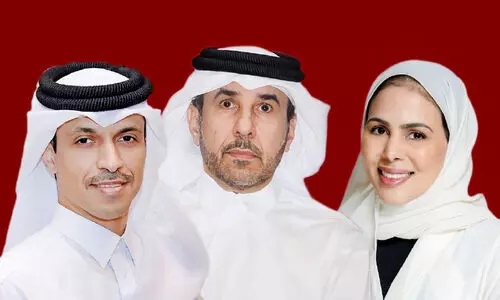 ജാ​സിം ബി​ൻ റാ​ഷി​ദ് അ​ൽ ബു​ഐ​നൈ​ൻ, ഡോ. ​ഥാ​നി ബി​ൻ അ​ബ്ദു​ൽ റ​ഹ്മാ​ൻ അ​ൽ കു​വാ​രി, ശൈ​ഖ അ​സ്മ ബി​ൻ​ത് ഥാ​നി  ആ​ൽ​ഥാ​നി