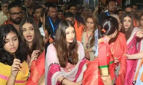 ഐശ്വര്യ റായിയെയും മകളെയും വളഞ്ഞ് ജനങ്ങൾ; ആരാധ്യയോട്  ഓടി കാറിൽ കയറാൻ പറഞ്ഞ് നടി- വിഡിയോ