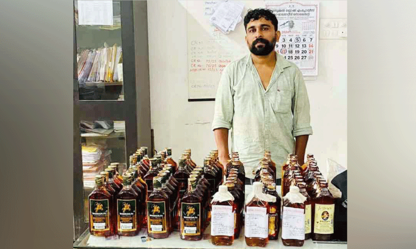 വിദേശ മദ്യവുമായി യുവാവ് പിടിയിൽ