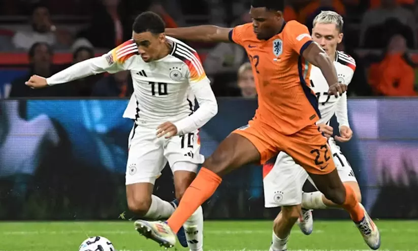 നേഷൻസ് ലീഗ്: അടിച്ചടിച്ച് സമനിലയിൽ പിരിഞ്ഞ് ജർമനിയും നെതർലാൻഡ്സും നേഷൻസ് ലീഗ്: അടിച്ചടിച്ച് സമനിലയിൽ പിരിഞ്ഞ് ജർമനിയും നെതർലാൻഡ്സും