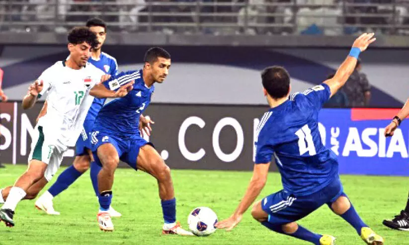 കു​വൈ​ത്ത്-​ഇ​റാ​ഖ് മ​ത്സ​ര​ത്തി​ൽ​നി​ന്ന്