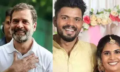 നീ ഒറ്റക്കല്ലെന്ന് അറിയുക; ശ്രുതിയെ ആശ്വസിപ്പിച്ച് രാഹുൽ ഗാന്ധി