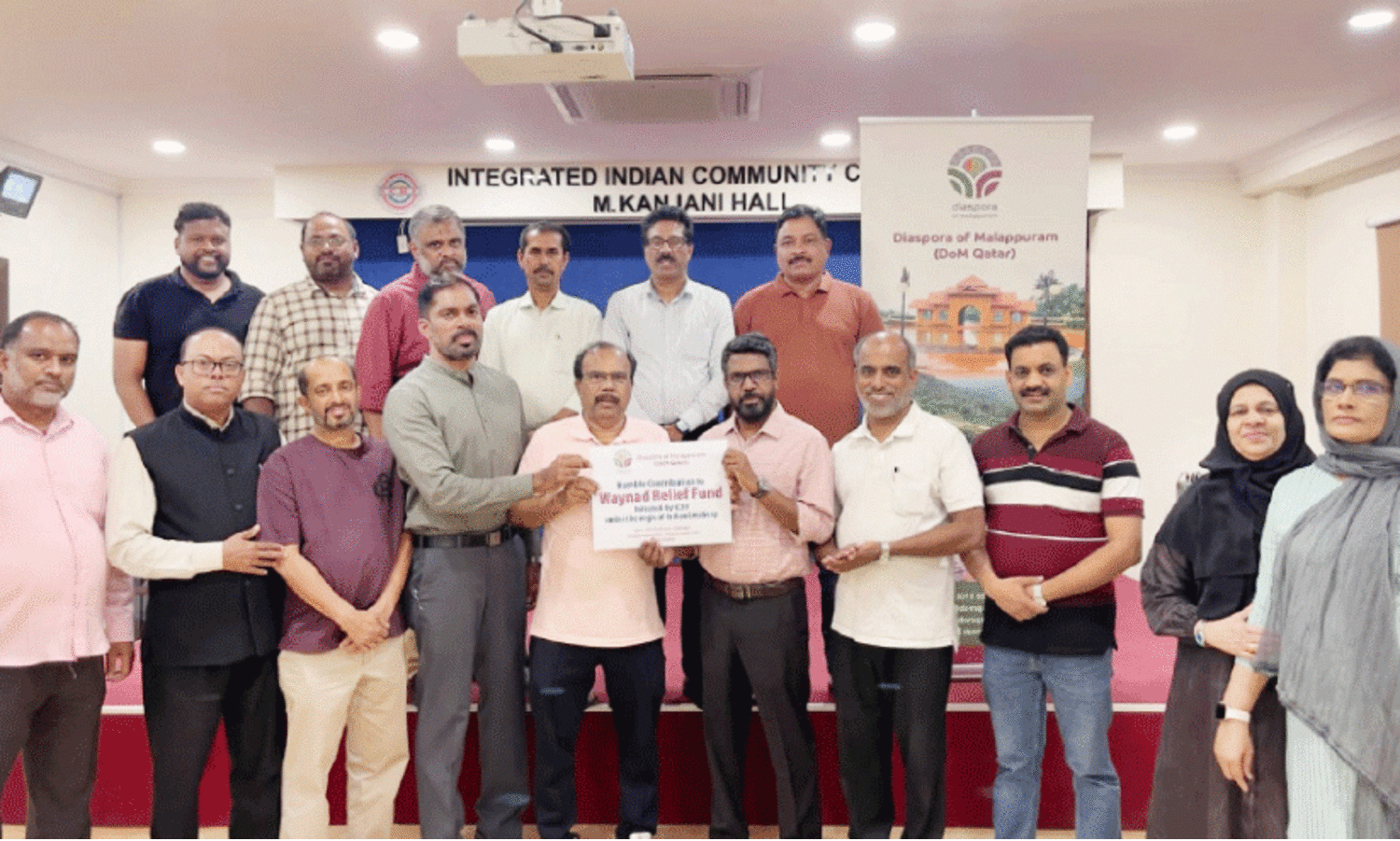 വ​യ​നാ​ടി​ന് കൈ​ത്താ​ങ്ങാ​യി ഡോം ​ഖ​ത്ത​ർ