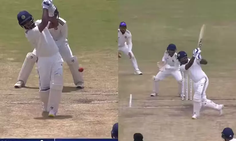 സഞ്ജുവിന്‍റെ ‘ഓണം സ്പെഷൽ’ വെടിക്കെട്ട്; കൂറ്റൻ സിക്സറിന്‍റെ വിഡിയോ പങ്കുവെച്ച് രാജസ്ഥാൻ