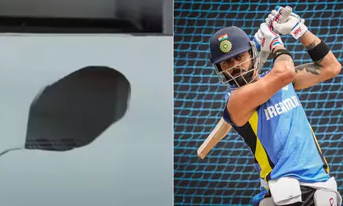 കോഹ്ലിയുടെ കൂറ്റൻ സിക്സിൽ ചെപ്പോക്കിന്‍റെ ചുമര് ‘തവിടുപൊടി’; നെറ്റ് പരിശീലന വിഡിയോ കാണാം...