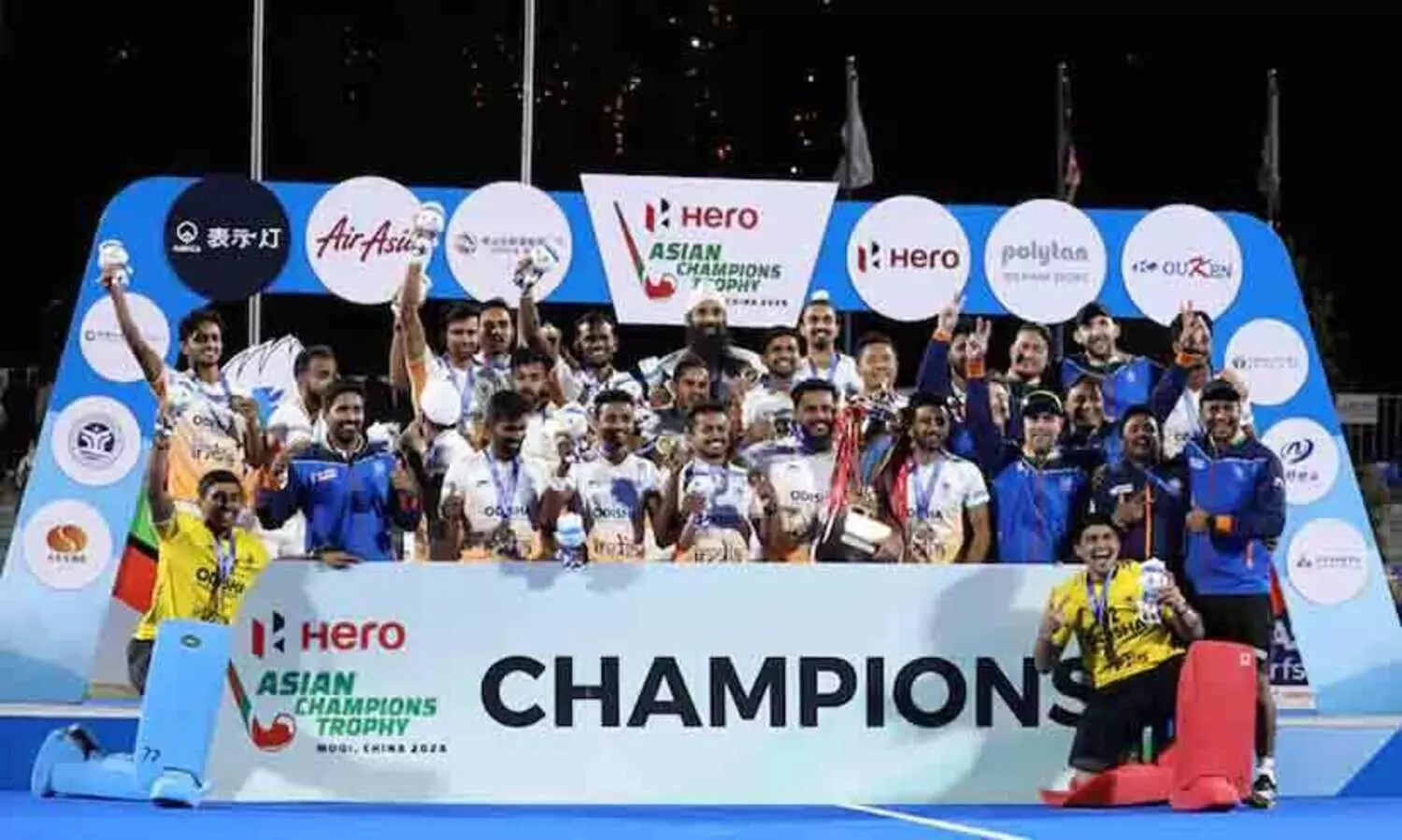 ചൈ​ന​യെ വീ​ഴ്ത്തി ഇ​ന്ത്യ അഞ്ചാമതും ഏ​ഷ്യ​ൻ ചാ​മ്പ്യ​ൻ​സ് ട്രോ​ഫി ചാ​മ്പ്യ​ന്മാ​ർ