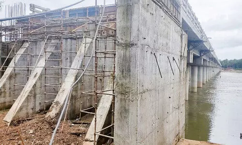 Kankankadavu Regulator Cum Bridge construction Kankankadavu Regulator Cum Bridge construction