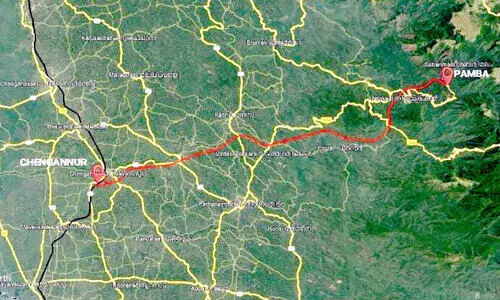 Outline of Chengannur-Pamba railway line