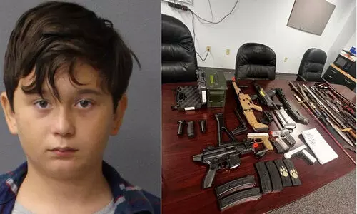 കൊല്ലാൻ പട്ടികയുണ്ടാക്കിയ 11കാരൻ വൻ ആയുധശേഖരവുമായി പിടിയിൽ