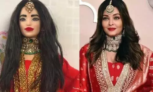 Aishwarya Rai Bachchans Doll Inspired By Ambanis Wedding Look Goes Viral