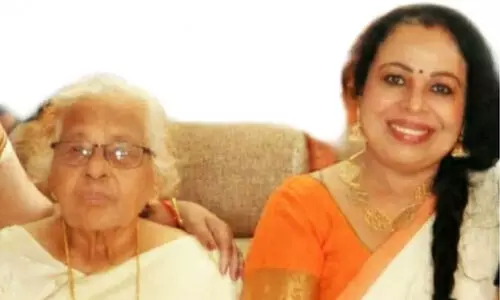 Shobhana Georges mother Thankamma George
