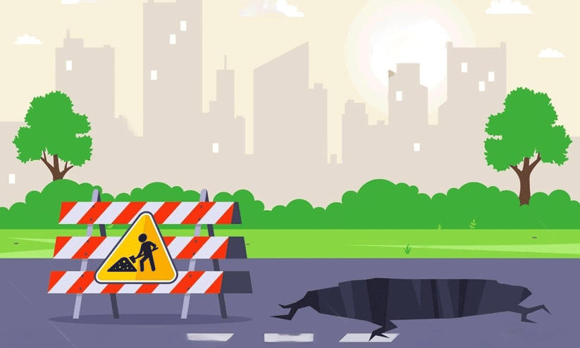 കാ​ര്യ​മ്പാ​ടി-​കേ​ണി​ച്ചി​റ റോ​ഡി​ൽ ന​ടു​വൊ​ടി​യും യാ​ത്ര