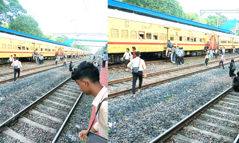 കു​മ്പ​ള റെ​യി​ൽ​വേ സ്റ്റേ​ഷ​നിൽ മേ​ൽ​പാ​ലം ഉ​പ​യോ​ഗി​ക്കു​ന്നി​ല്ല; അ​പ​ക​ട​ങ്ങ​ൾ ക്ഷ​ണി​ച്ചു​വ​രു​ത്തു​ന്നു