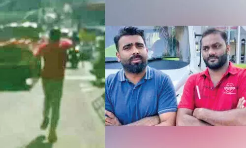 കുരുക്കായി അങ്ങാടിപ്പുറം മേൽപാലം; ആംബുലൻസിന് മുന്നിലോടി വഴിയൊരുക്കി ഷിയാസ്